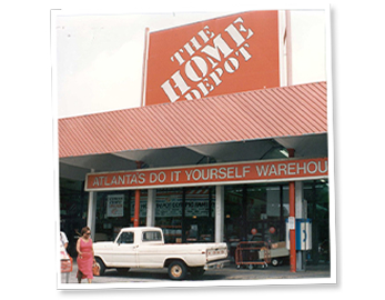 Home Depot storefront.